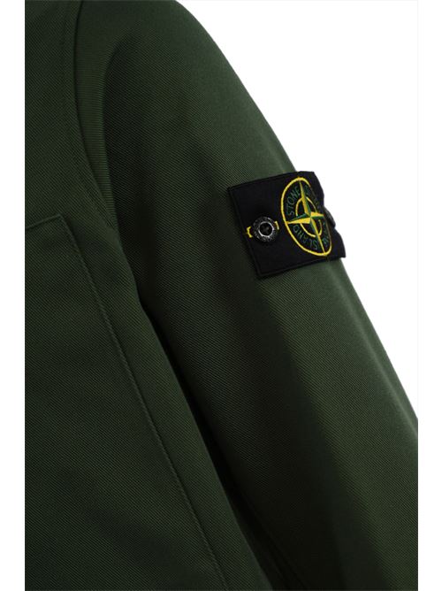 Overshirt 11103 in drill di nylon e cotone green STONE ISLAND | 811511103V0059